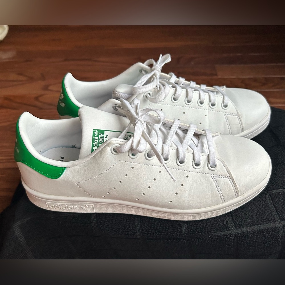 Adidas x Stan Smith Green and White Mens 6.5 EUC